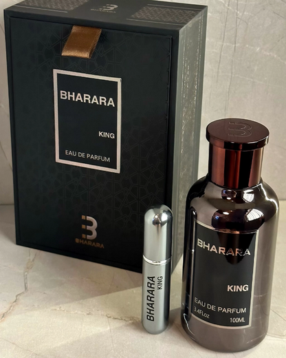 Bharara King Eau De Parfum – Where Power Meets Prestige.
Command attention with every step. Bharara King is not just a fragrance — it’s a statement of dominance, elegance, and sophistication crafted for the modern man who leads with confidence and charm