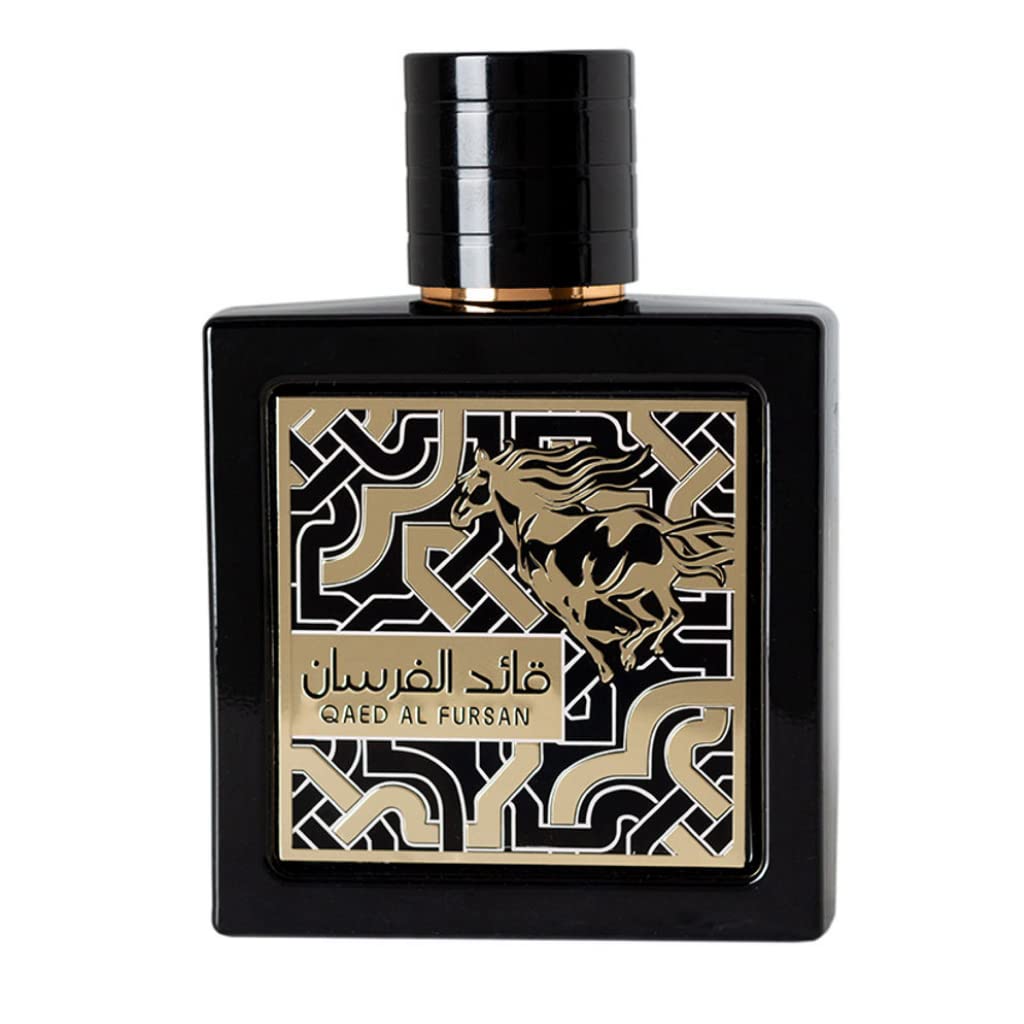 Lattafa Qaed Al Fursan - Oriental, Fruity, Fresh, Amber Wood - Eau de Parfum Long-Lasting Fragrance for Unisex, 3.40 Ounce / 100 ml