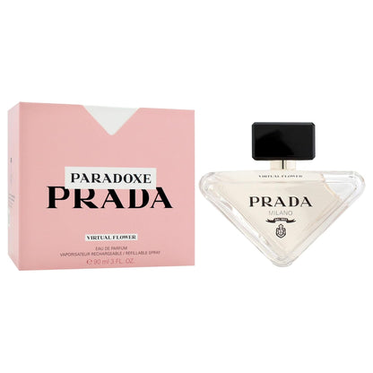 Prada Paradoxe Virtual Flower Eau De Parfum Spray for Women, 3.0 Ounce (Refillable)