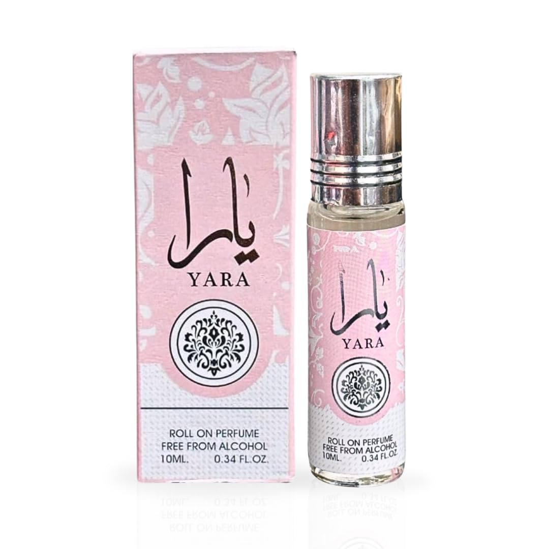 Lattafa Yara 2-piece Fragrance Bundle for Women (3.4 Oz Eau de Parfum Spray + 0.34 Oz Concentrated Perfume Oil)