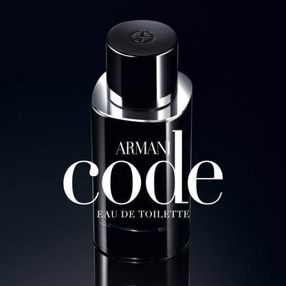 Armani Beauty- Code - Eau de Toilette - Cologne for Men - Ambery Woody Fragrance - Citrus, Lavandin, Tonka Bean Notes