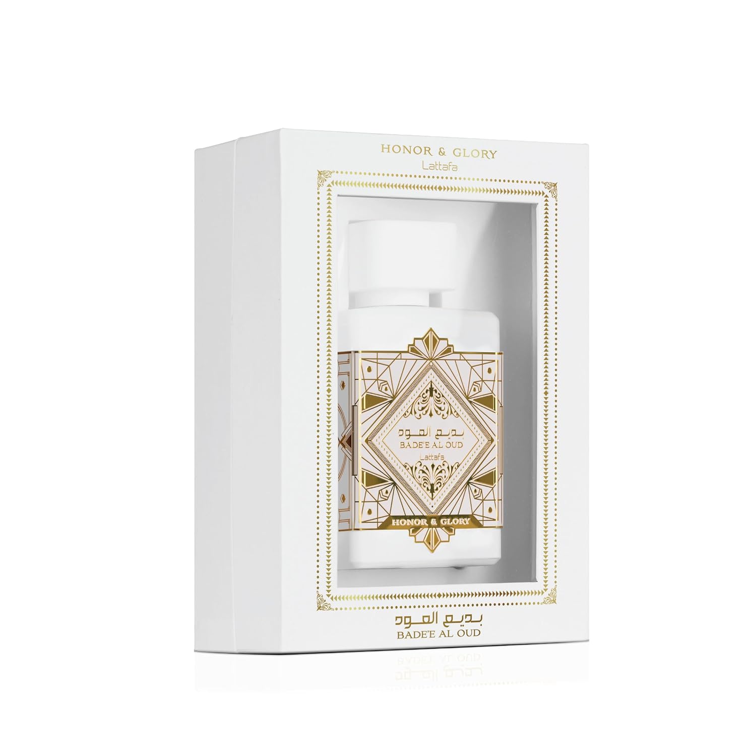 Lattafa Bade'e Al Oud Honor & Glory - Fruity, Vanilla, Warm Spicy, Woody - Eau de Parfum Long-Lasting Fragrance for Unisex, 3.40 Ounce / 100 ml