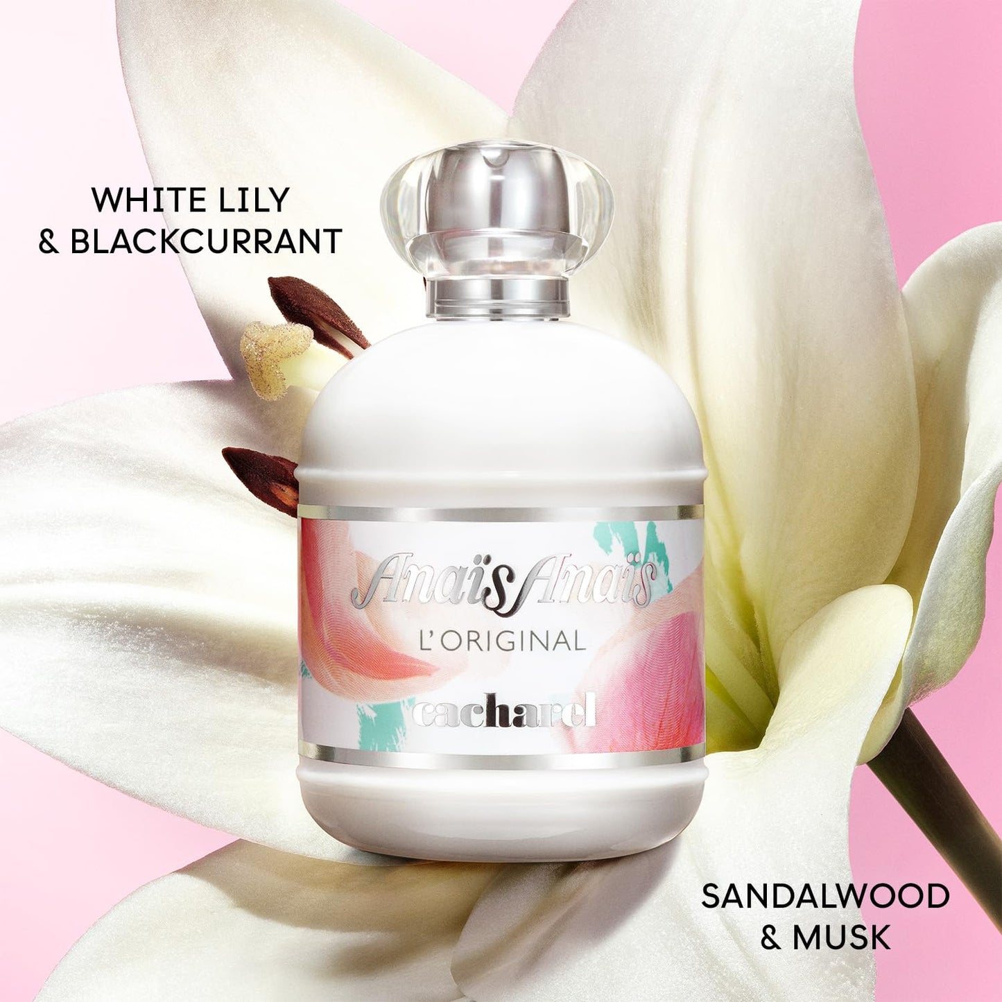 Cacharel Anais Anais, Eau de Toilette for Women, Floral, Green With Notes of White Lily & Musk