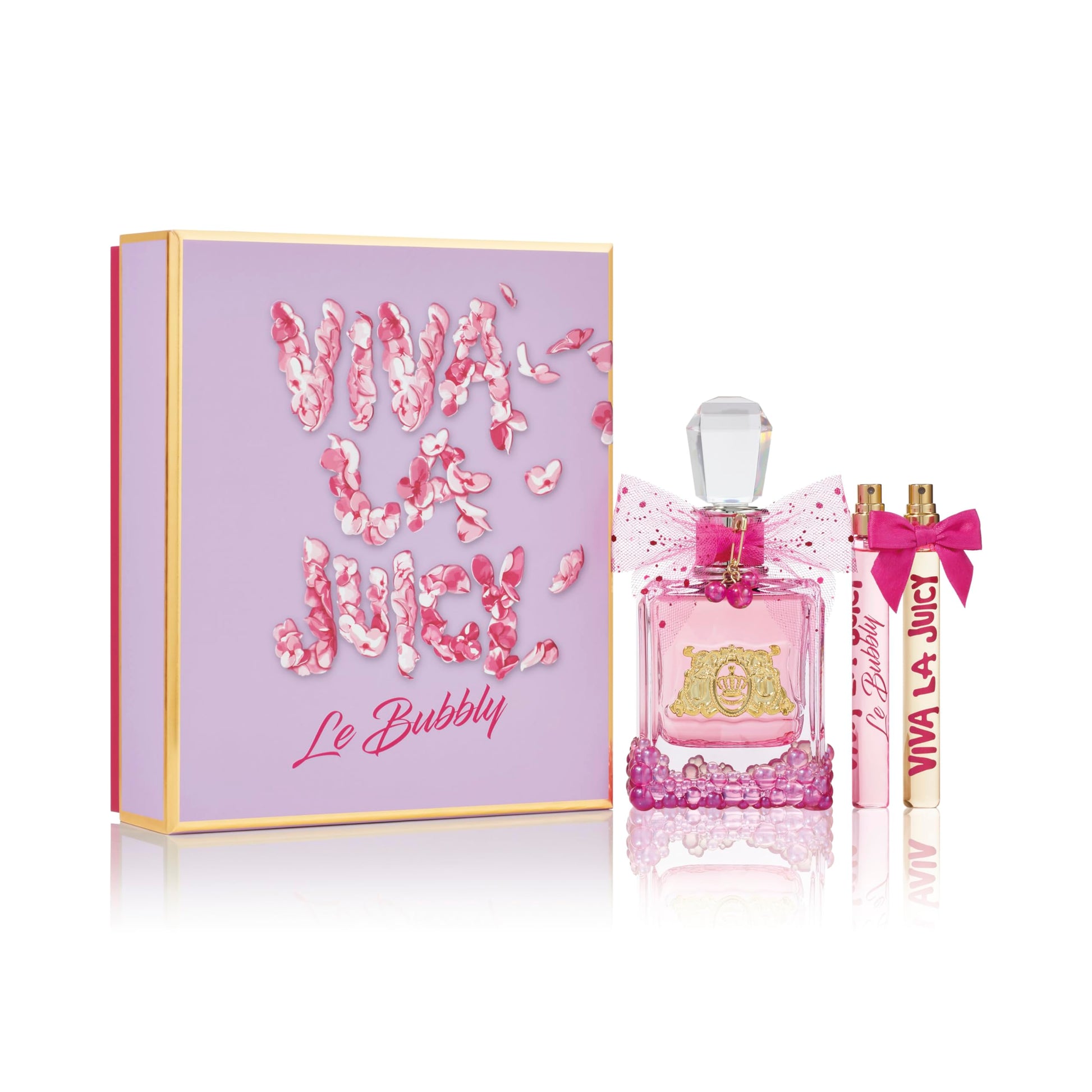 Juicy Couture Viva La Juicy Le Bubbly Eau De Parfum, Luxury Women's Perfume with Notes of Champagne Inspired Pink Berries, Gardenia, Jasmine & Amber - Fruity & Sweet, EDP Spray