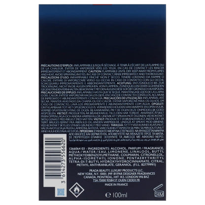 Prada Luna Rossa Ocean for Men - 3.3 oz EDT Spray