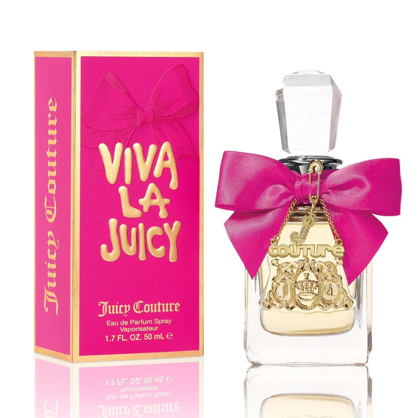 Juicy Couture Viva La Juicy Eau De Parfum, Women's Perfume with Notes of Mandarin, Gardenia & Caramel, Floral & Sweet, EDP Spray