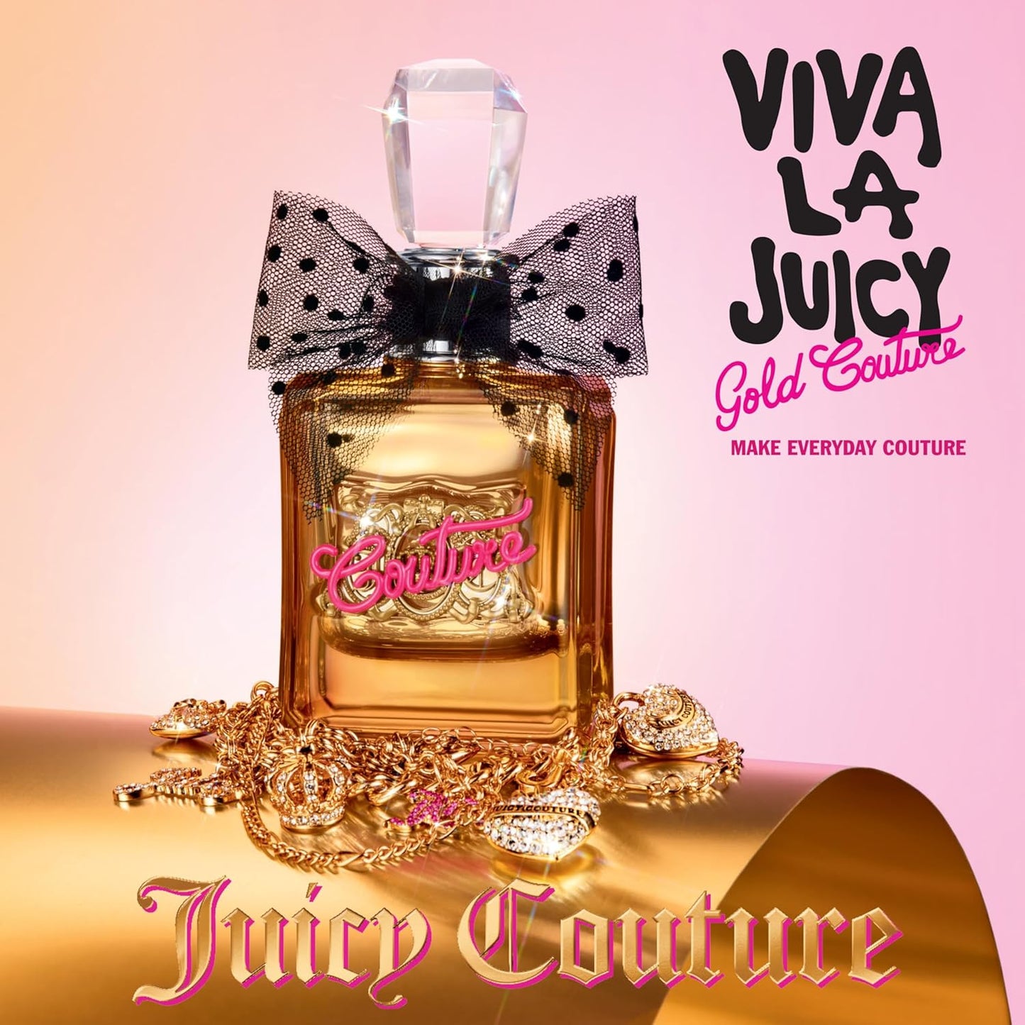 Juicy Couture Viva La Juicy Gold Eau De Parfum, Women's Perfume with Notes of Luscious Berry, Jasmine Sambac & Vanilla Cream - Fruity & Sweet, EDP Spray