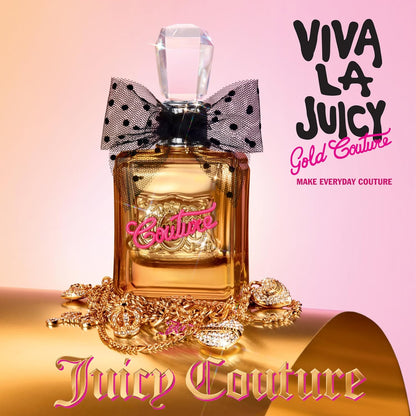 Juicy Couture Viva La Juicy Gold Eau De Parfum, Women's Perfume with Notes of Luscious Berry, Jasmine Sambac & Vanilla Cream - Fruity & Sweet, EDP Spray