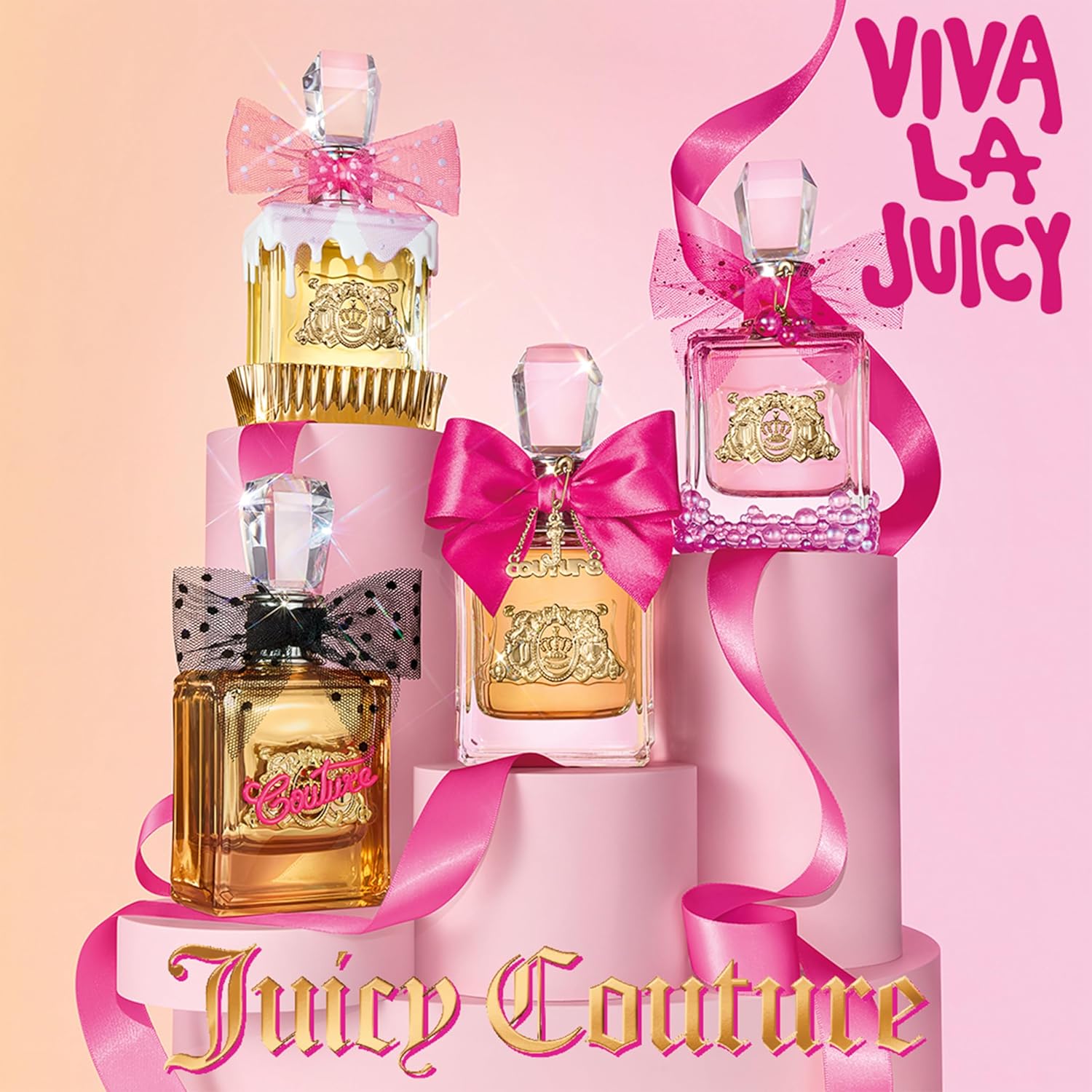Juicy Couture Viva La Juicy Eau De Parfum, Women's Perfume with Notes of Mandarin, Gardenia & Caramel, Floral & Sweet, EDP Spray
