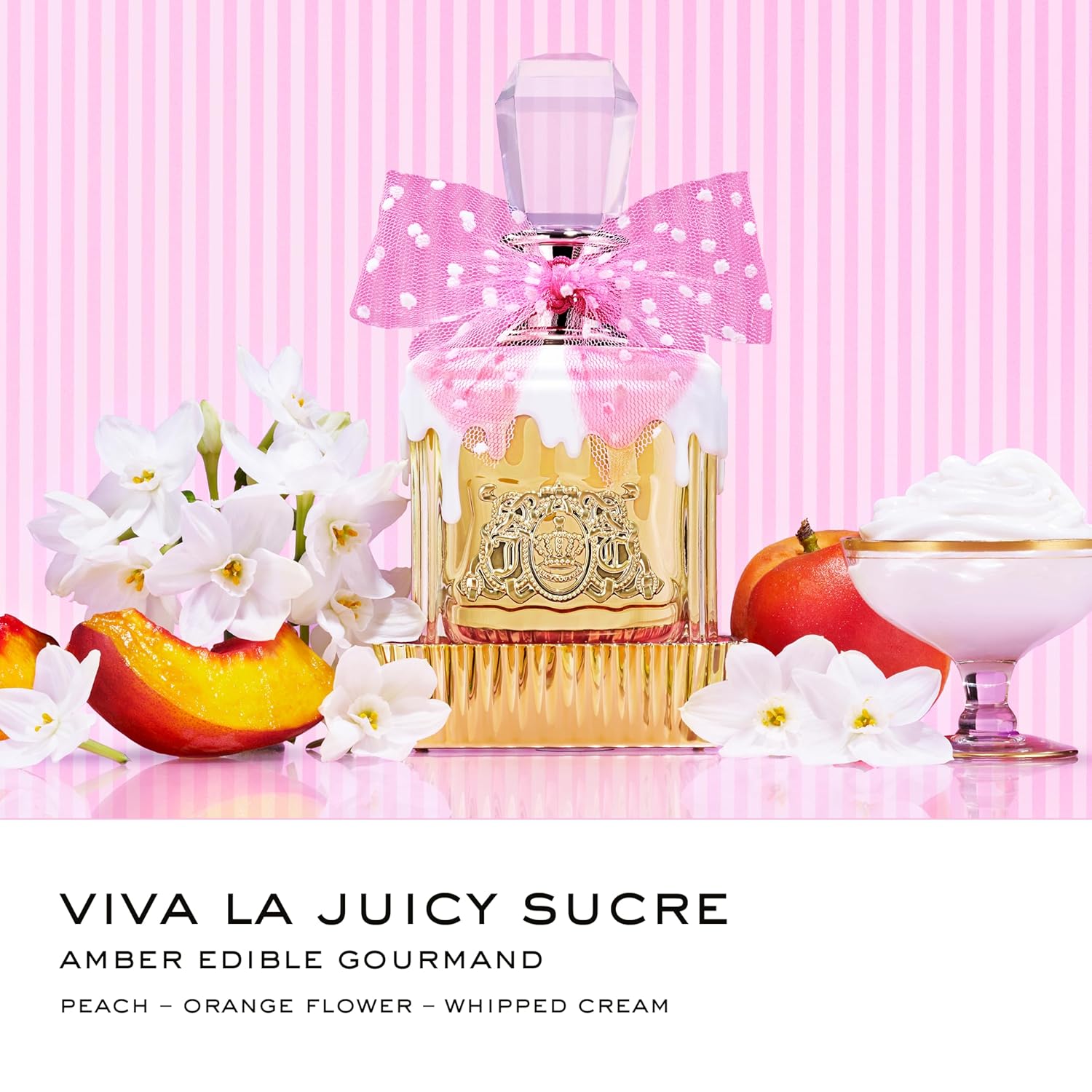 Juicy Couture Viva La Juicy Sucré Eau De Parfum, Women's Perfume with Notes of Peach, EDP Spray