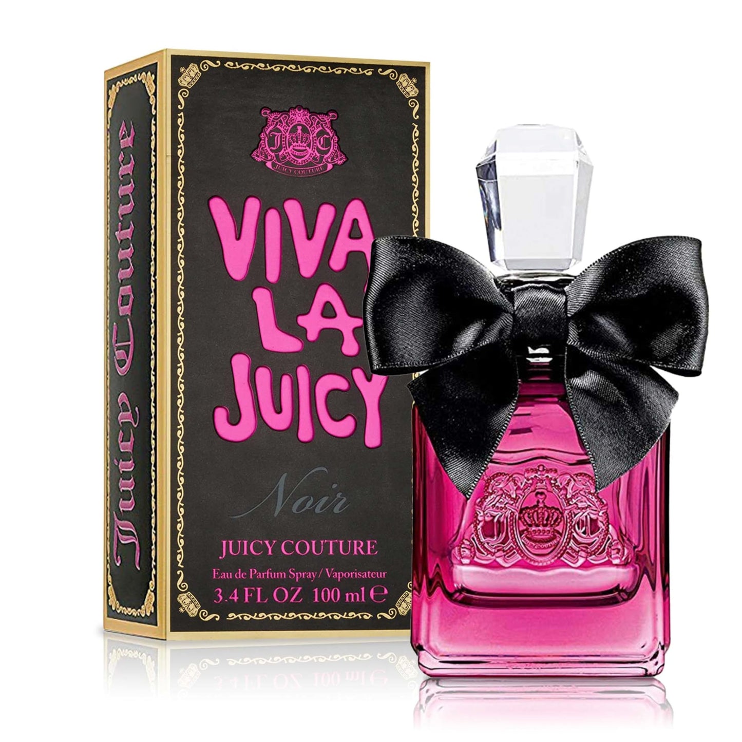 Juicy Couture Viva La Juicy Noir Eau De Parfum, Women's Perfume with Notes of Wild Berries, Gardenia & Amber - Fruity & Floral, EDP Spray