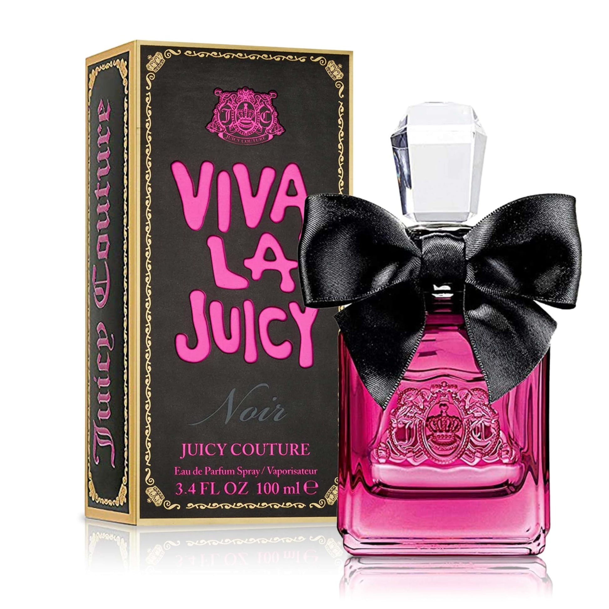 Juicy Couture Viva La Juicy Noir Eau De Parfum, Women's Perfume with Notes of Wild Berries, Gardenia & Amber - Fruity & Floral, EDP Spray