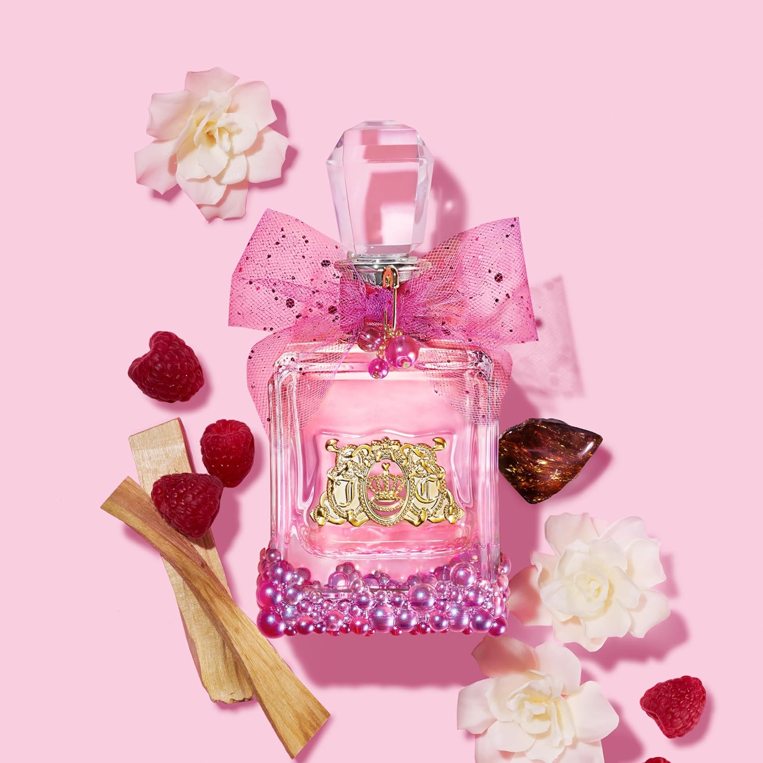 Juicy Couture Viva La Juicy Le Bubbly Eau De Parfum, Luxury Women's Perfume with Notes of Champagne Inspired Pink Berries, Gardenia, Jasmine & Amber - Fruity & Sweet, EDP Spray