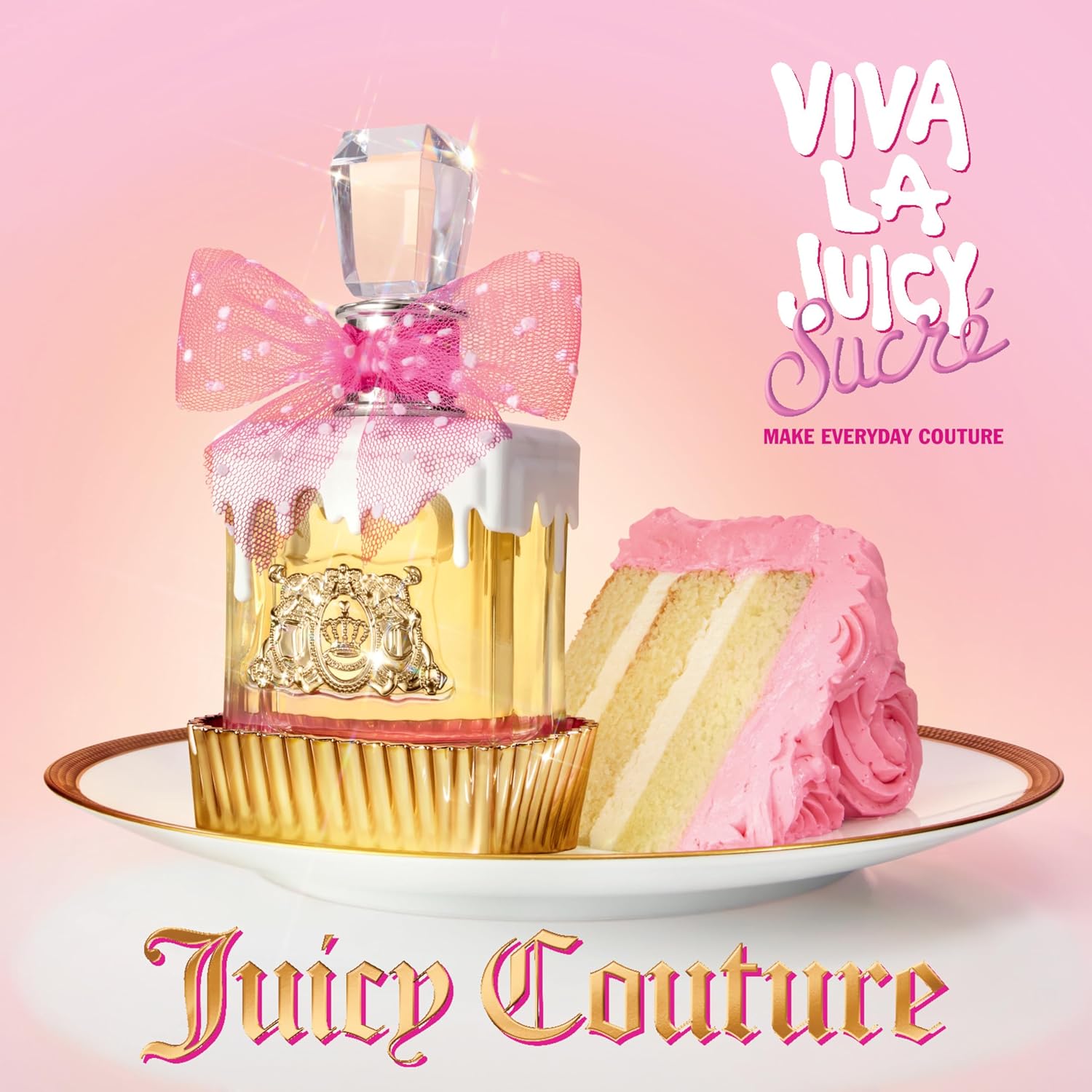 Juicy Couture Viva La Juicy Sucré Eau De Parfum, Women's Perfume with Notes of Peach, EDP Spray