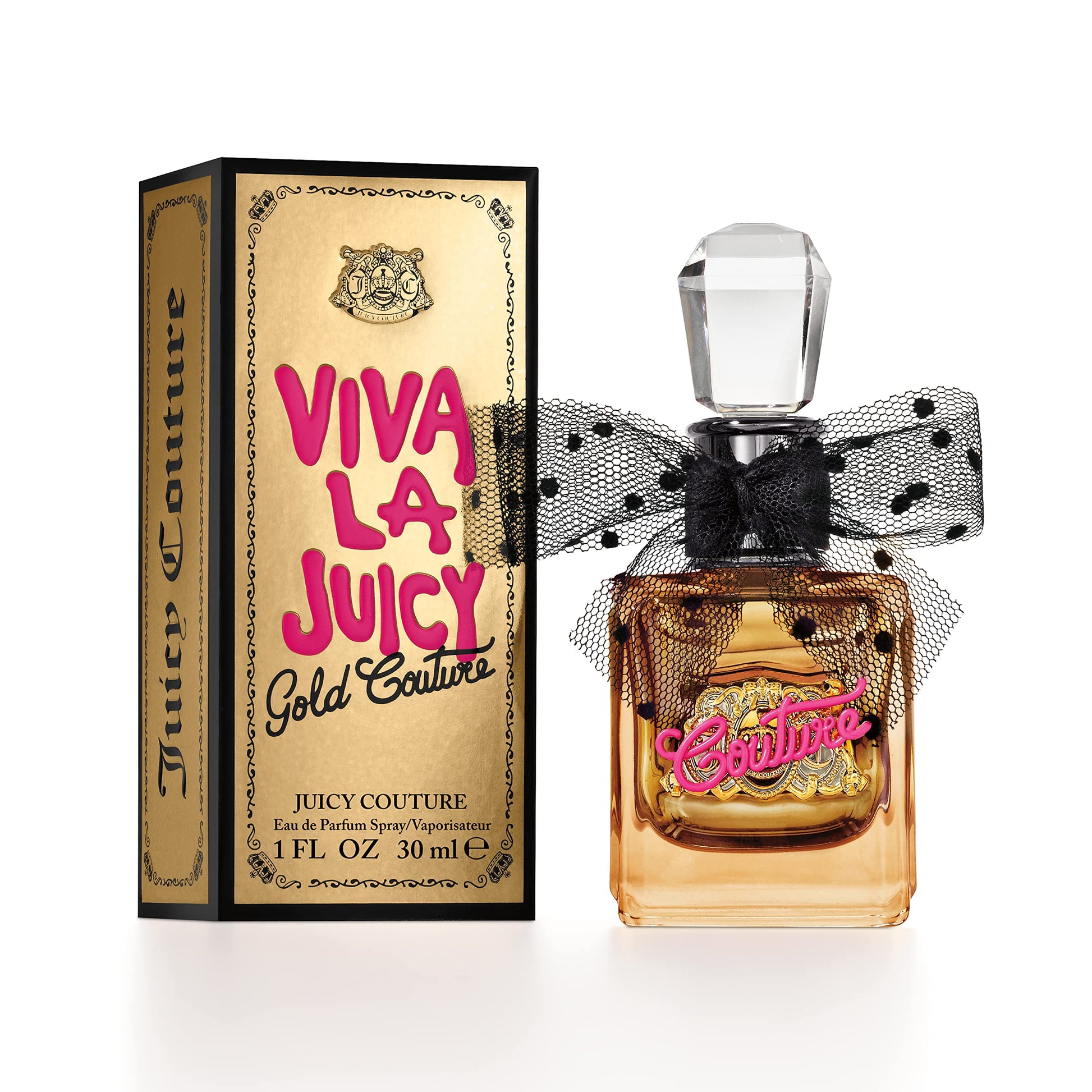 Juicy Couture Viva La Juicy Gold Eau De Parfum, Women's Perfume with Notes of Luscious Berry, Jasmine Sambac & Vanilla Cream - Fruity & Sweet, EDP Spray