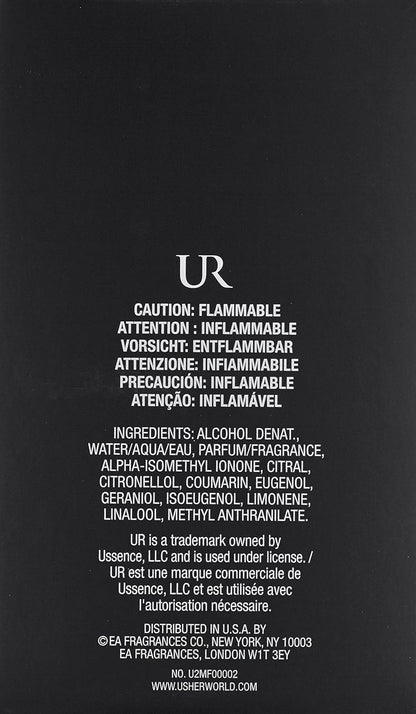 UR by Usher for Men, Eau De Toilette Spray, 3.4-Ounce