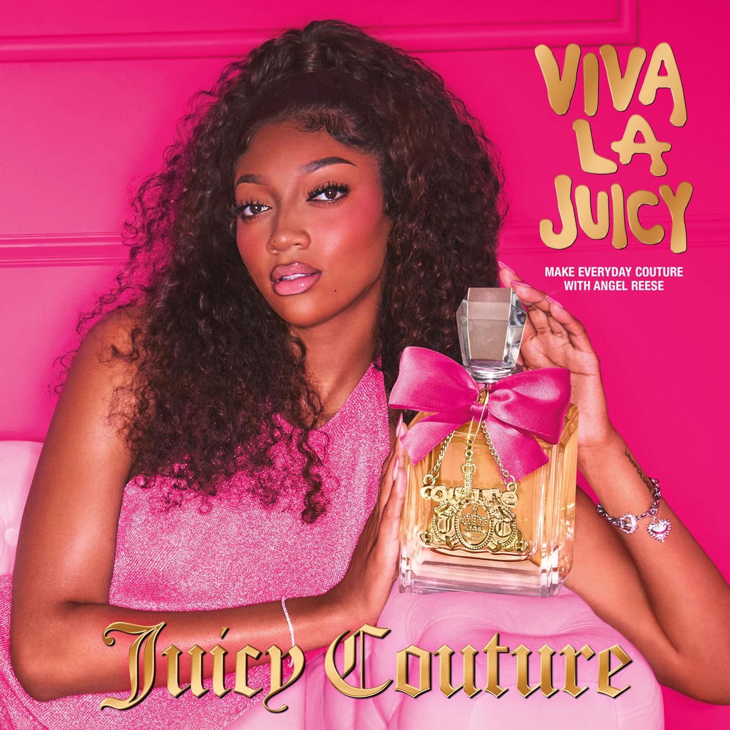 Juicy Couture Viva La Juicy Eau De Parfum, Women's Perfume with Notes of Mandarin, Gardenia & Caramel, Floral & Sweet, EDP Spray