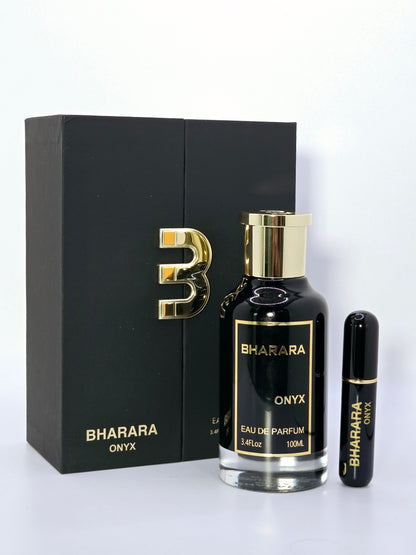 BHARARA ONYX – Bold. Mysterious. Unforgettable.
Step into your power with a scent that speaks confidence, luxury, and unstoppable charm.