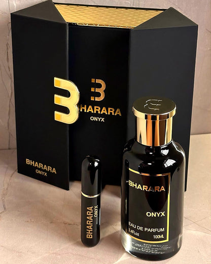 BHARARA ONYX – Bold. Mysterious. Unforgettable.
Step into your power with a scent that speaks confidence, luxury, and unstoppable charm.